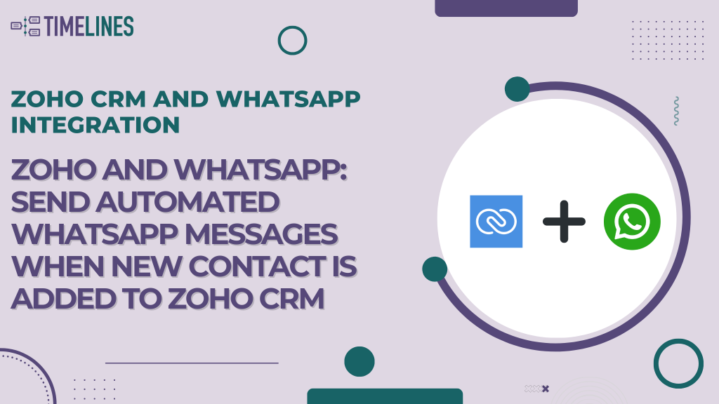 WhatsApp Zoho integration