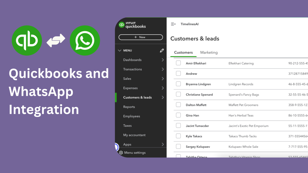 Quickbook and WhatsApp integration 1